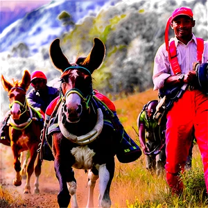 Mule Race Competition PNG Ymf69