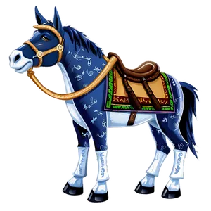 Mule With Saddle PNG 5