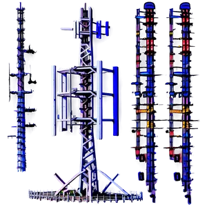 Multi-band Cell Tower PNG Tlv29 PNG