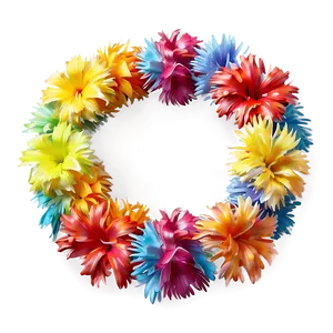 Multi-colored Hawaiian Lei PNG Tcj PNG