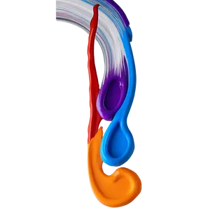Multi-colored Paint Stroke Png 92 PNG image