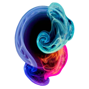 Multi-colored Smoke Swirl PNG 06252024 PNG