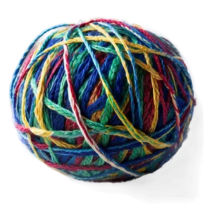 Multi-colored Yarn Ball Png Qqy86 PNG image