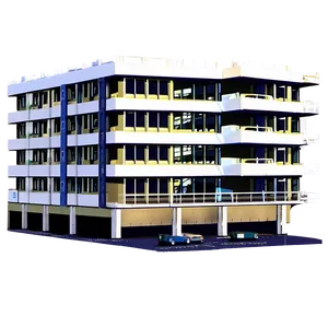Multi-level Parking Garage Building PNG 05242024