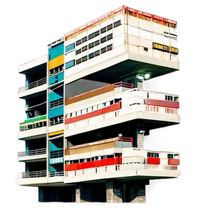 Multi-level Parking Garage Building PNG Qsu