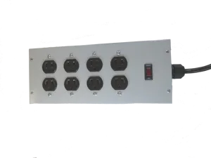 Multi Outlet Power Stripwith Switch PNG image