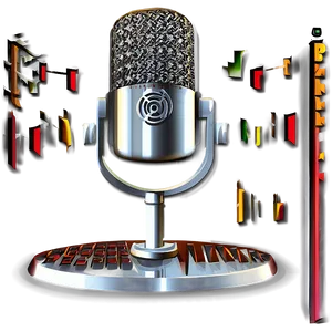 Multi-pattern Podcasting Mic Png 92 PNG image