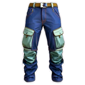 Multi Pocket Cargo Pants PNG 8