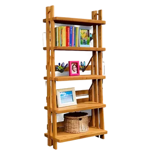 Multi-tier Bookshelf PNG 05242024 PNG