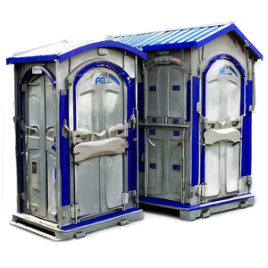 Multi-unit Portable Toilet Block PNG Xka