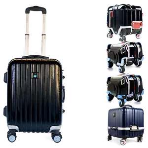 Multi-wheeled Spinner Luggage PNG 59