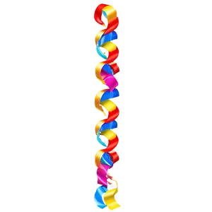 Multicolor Party Streamers Png Qfi24 PNG image