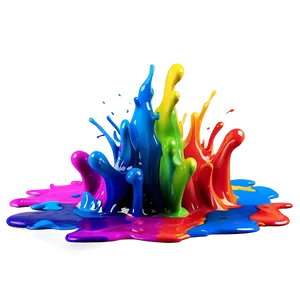 Multicolor Splash Art PNG Jni52 PNG