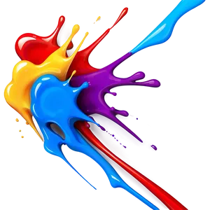 Multicolor Splash Art Png Vwj PNG image