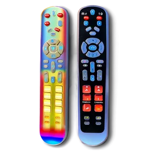 Multicolor Tv Remote Options PNG 42