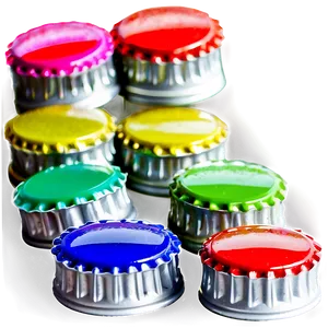 Multicolored Bottle Cap PNG 59