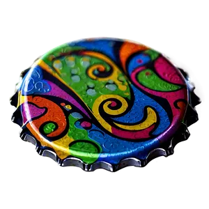Multicolored Bottle Cap PNG 84