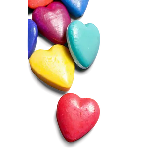 Multicolored Candy Hearts PNG Dnm PNG