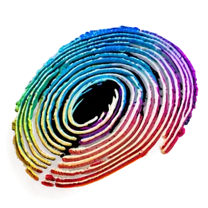 Multicolored Fingerprint Artwork Png Iwn PNG image