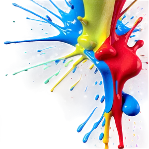 Multicolored Paint Splash PNG Ioo13