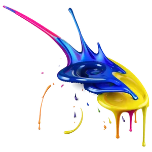 Multicolored Paint Splash PNG Ryu