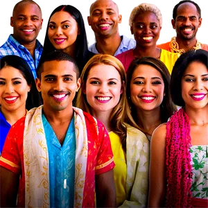 Multicultural Group Of People PNG Fbi6 PNG