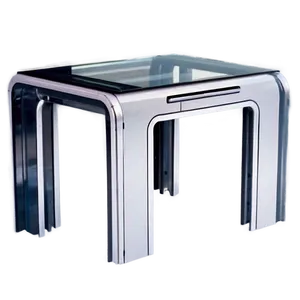 Multifunctional Glass Table Design PNG 2