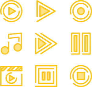 Multimedia Icon Set