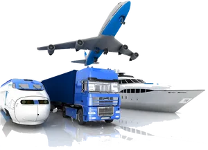 Multimodal Transportation Collage