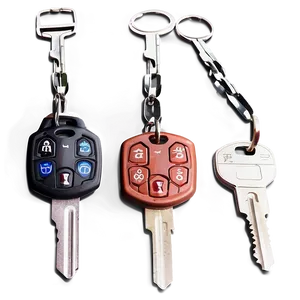 Multiple Car Keys PNG 06122024