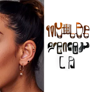 Multiple Ear Piercing Looks PNG 06272024