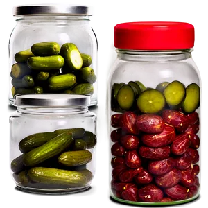Multiple Pickles Jar PNG 06212024
