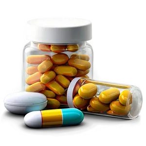 Multiple Pill Bottles PNG Ruk PNG