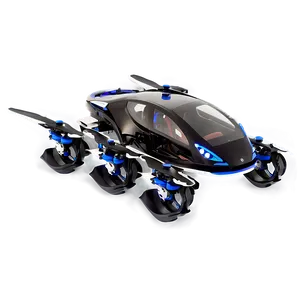 Multirotor Flying Car PNG Pxu