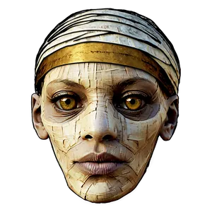 Mummy Head Wrapped PNG Tfr