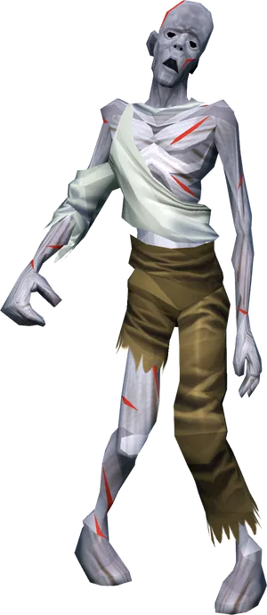 Mummy_ Zombie_ Animation_ Character PNG image