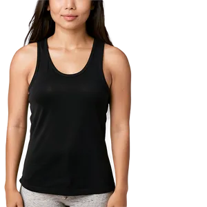 Muscle Black Tank Top PNG 06282024