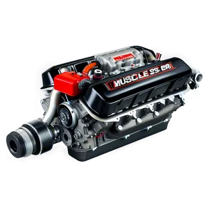 Muscle Car Engine Specification Png 06132024 PNG image