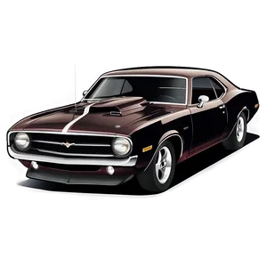 Muscle Car Vector Print PNG 06202024