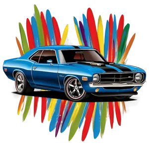 Muscle Car Vector Print Png Jen PNG image