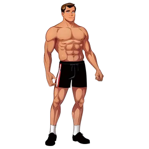 Muscle Man Illustration Png 06252024 PNG image