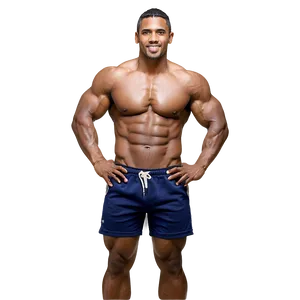 Muscle Man In Shorts Png 06252024 PNG image