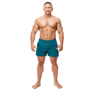 Muscle Man In Shorts Png 3 PNG image