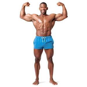 Muscle Man On Beach Png Flo PNG image