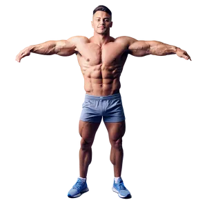 Muscle Man Pose Png Jyq37 PNG image