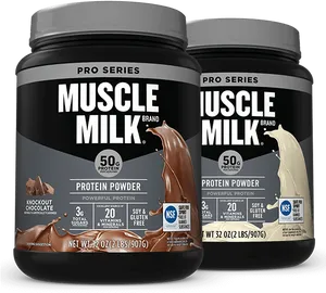 Muscle Milk Protein Powder Containers PNG image