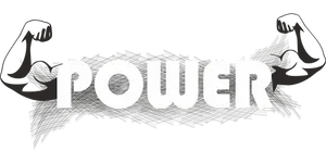 Muscular Arms Power Graphic