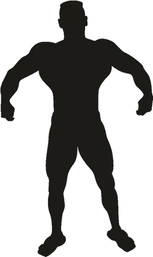 Muscular Man Silhouette.png PNG image