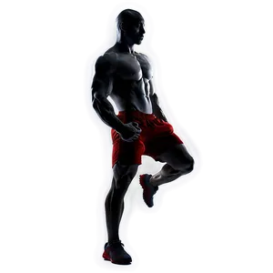 Muscular Man Silhouette PNG Hrs PNG