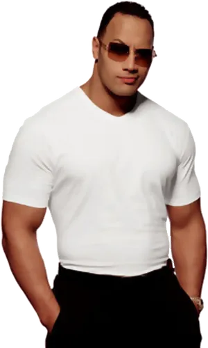 Muscular Manin White Shirt PNG image